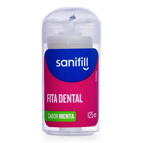 Fio Dental Sanifill Extrafino Menta 125 Metros