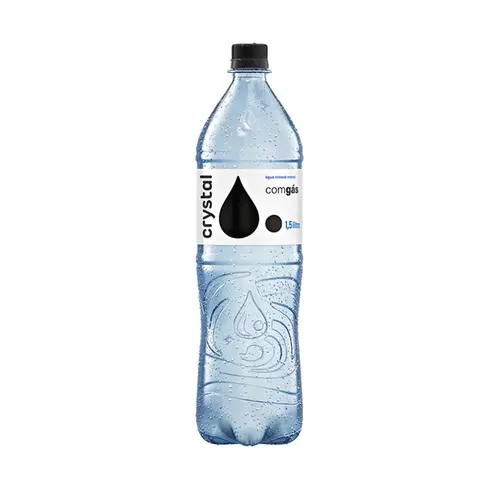 Água Mineral Natural Crystal com Gás 1,5 Litro