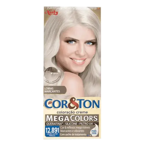 Tintura de Cabelo Cor&Ton 12.891 Louro Super Pérola 1 Unidade