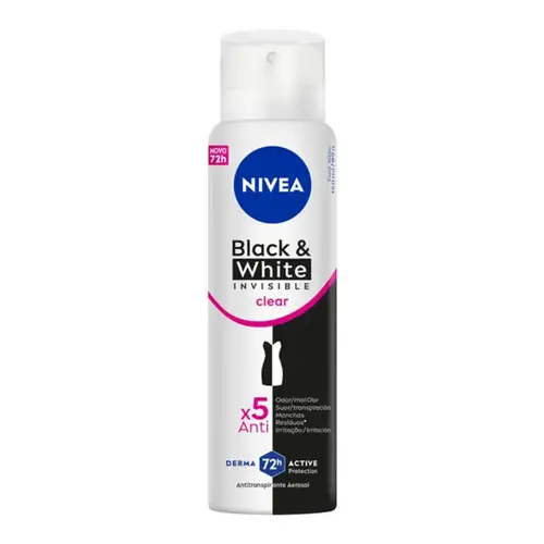 Desodorante Nivea Invisible Black & White Clear Aerosol Feminino 150ml