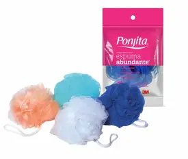 Esponja de Banho Espuma Abundante Ponjita 3M