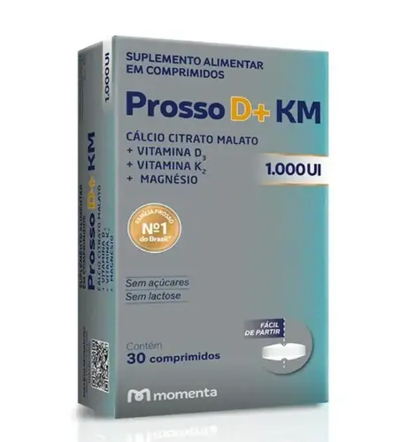 Suplemento Prosso D+ Km 1.000 Ui 30 Comprimidos Momenta