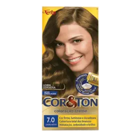 Tintura de Cabelo Cor&Ton 7.0 Louro Médio 1 Unidade