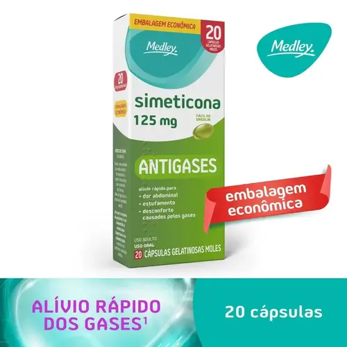 Simeticona 125mg 20 Cápsulas - Medley - Genérico