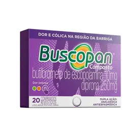 Buscopan Composto 10mg + 250mg 20 Comprimidos