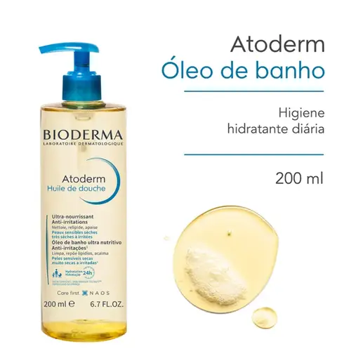 Óleo de Banho Hidratante Bioderma Atoderm 200ml