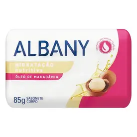 Sabonete em Barra Albany Hidratação Nutritiva Óleo de Macadâmia 85g