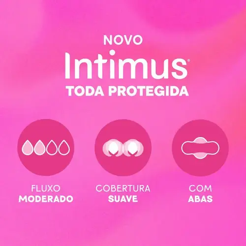 Absorvente Intimus Toda Protegida Suave com Abas 8 Unidades