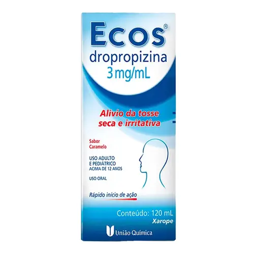 Ecos 3mg/ml Xarope Sabor Caramelo 120ml + Copo Dosador União Química