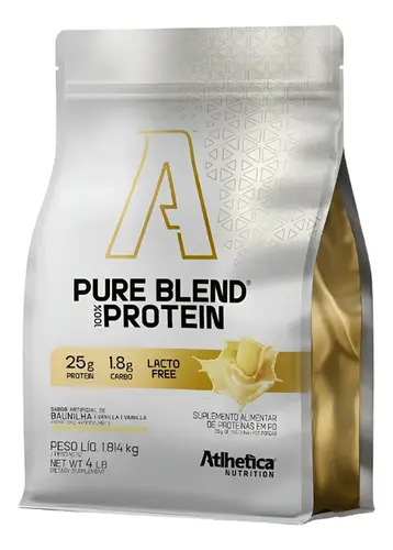 Whey Protein Pure Blend 100% Protein Lacto-Free Chocolate 907g - Atlhetica Nutrition