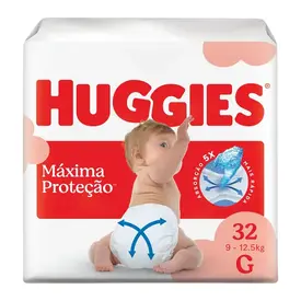 Fralda Huggies Maxima Proteção G 32 Unidades