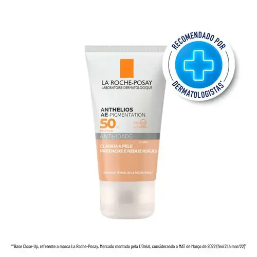 Protetor Solar Facial La Roche-Posay Anthelios AE-Pigmentation Anti-Idade Cor Clara FPS50 40g