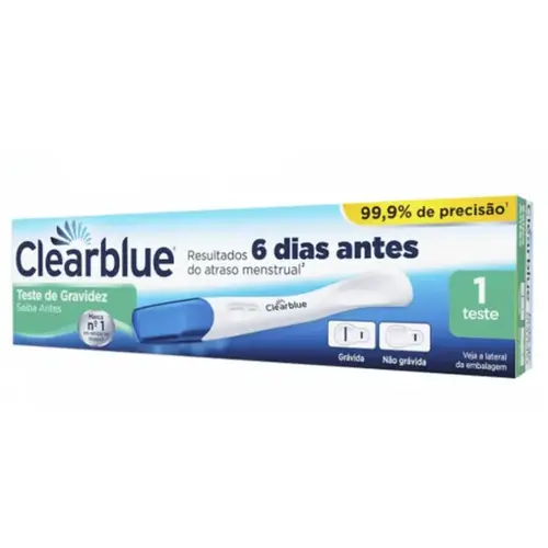 Teste de Gravidez Clearblue Saiba Antes - 1 Unidade