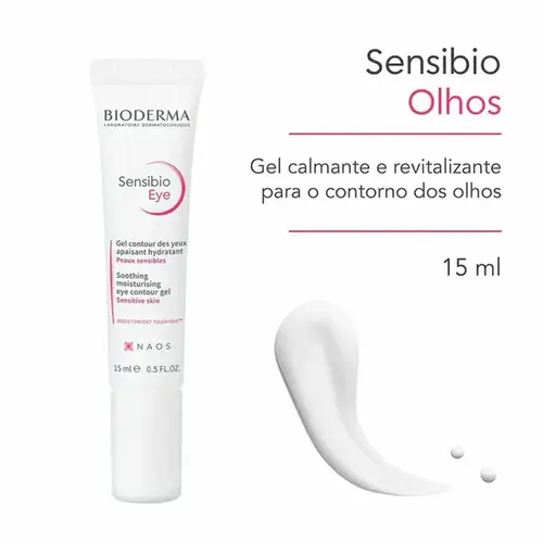 Gel Calmante e Revitalizante Bioderma Sensibio Olhos 15ml