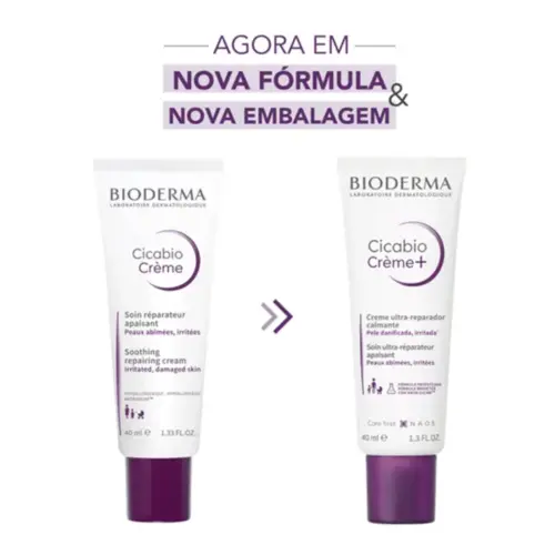 Hidratante Multirreparador Calmante Bioderma Cicabio Creme 40ml