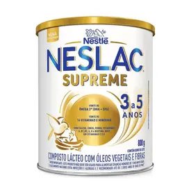 Composto Lácteo NESLAC Supreme 800g - 3 a 5 Anos - Nestlé