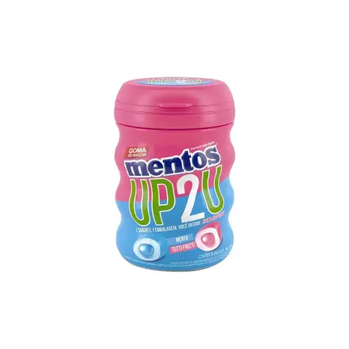 Mentos Up2U Menta e Tutti-Frutti Chiclete Sem Açúcar 56g