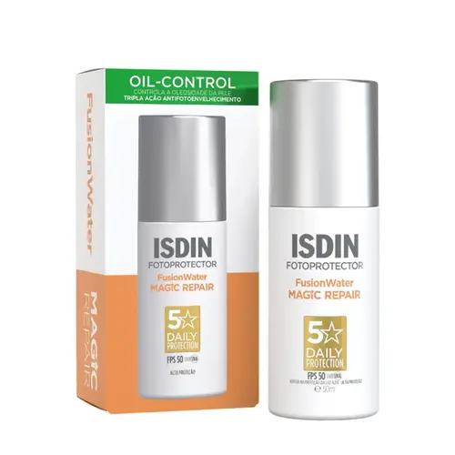 Protetor Solar Facial ISDIN Fotoprotector Fusion Water Magic Repair FPS 50 50ml
