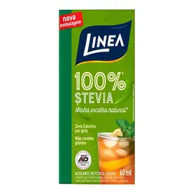 Adoçante Líquido Linea Stévia 100% 60ml
