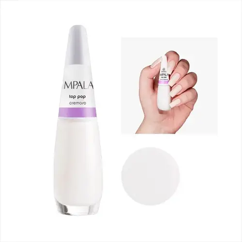Esmalte Impala Transparente A Cor da Sua Moda Top Pop 7,5ml