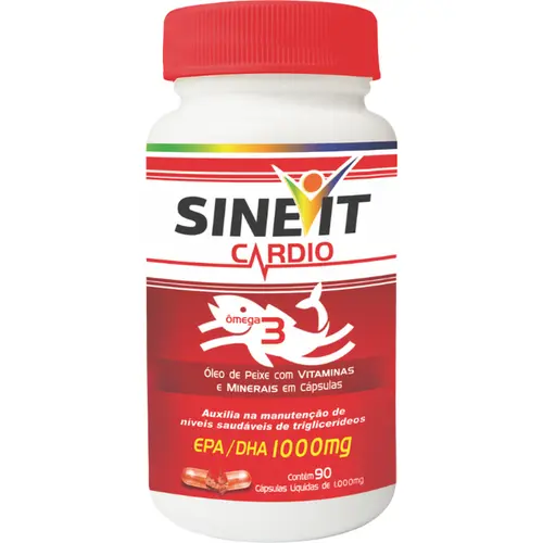 Óleo de Peixe Sinevit Cardio Ômega 3 1.000mg 90 Cápsulas Líquidas