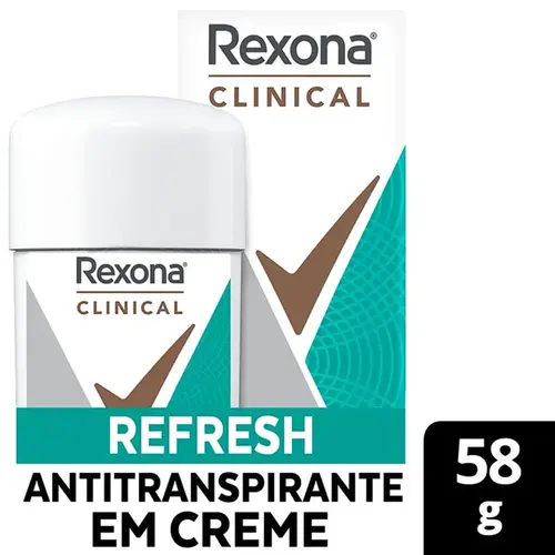 Desodorante em Creme Rexona Clinical Refresh 58g