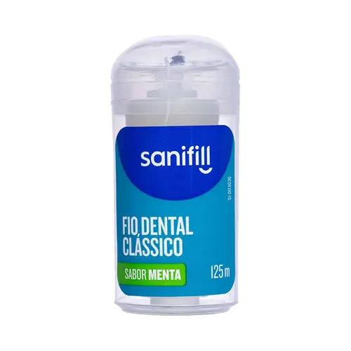 Fio Dental Sanifill Clássico Menta 125 Metros