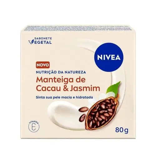 Sabonete em Barra Nivea Nutrição da Natureza Manteiga de Cacau e Jasmin 80g
