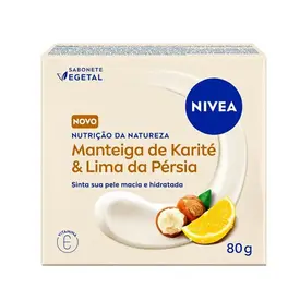 Sabonete Vegetal em Barra Nivea Nutrição da Natureza Manteiga de Karité & Lima da Pérsia 80g