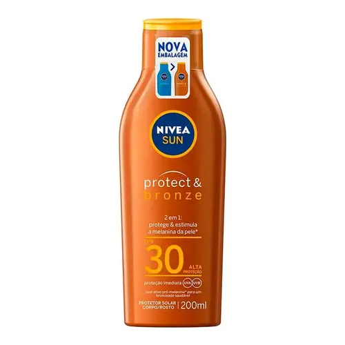 Protetor Solar Nivea Sun Protect & Bronze FPS30 200ml
