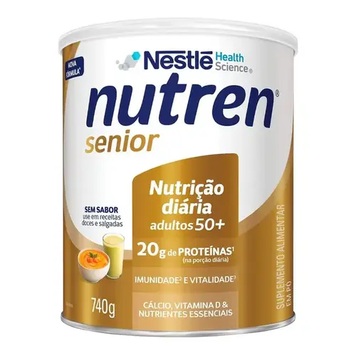 Complemento Alimentar Nutren Senior Sem Sabor 740g