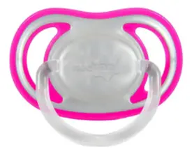 Chupeta Neopan Bicolor Rosa Silicone Bico Ortodôntico Nº2 +6 Meses - 1 Unidade