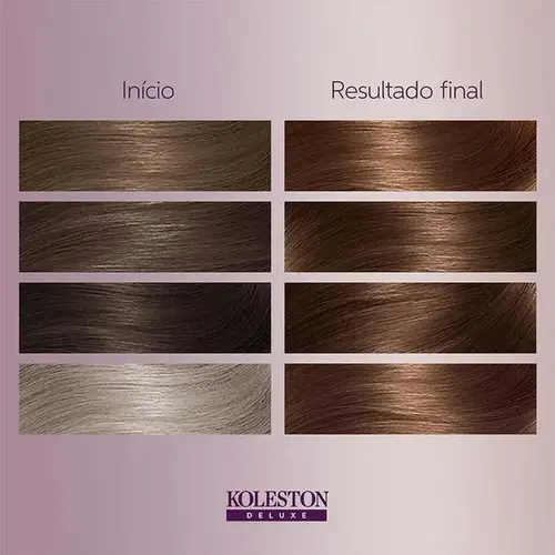 Tinta de Cabelo Koleston Deluxe 50 Castanho Claro Sem Amônia