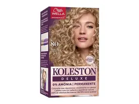 Tiunta de Cabelo Koleston Deluxe Sem Amônia Cor Louro Claro 80