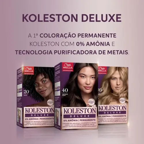Tinta de Cabelo Koleston Deluxe 80 Louro Claro Sem Amônia