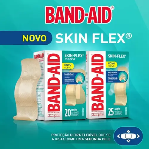 Curativo Band-Aid Skin-Flex 25 Unidades