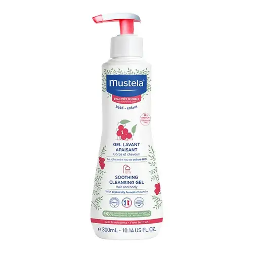 Gel de Banho Infantil Mustela Bebê Pele Muito Sensível 300ml