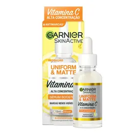 Sérum Facial Antimarcas Garnier Uniform & Matte Vitamina C 15ml