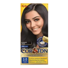 Tintura de Cabelo Cor&Ton 3.0 Castanho Escuro 1 Unidade