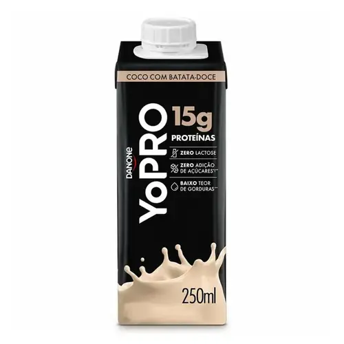 Bebida Láctea - YoPro Shake Coco com Batata-Doce 15g - 250ml