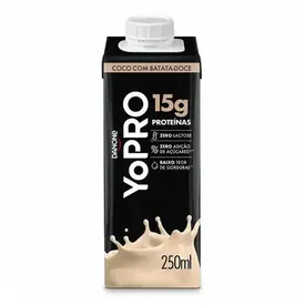 Bebida Láctea - YoPro Shake Coco com Batata-Doce 15g - 250ml