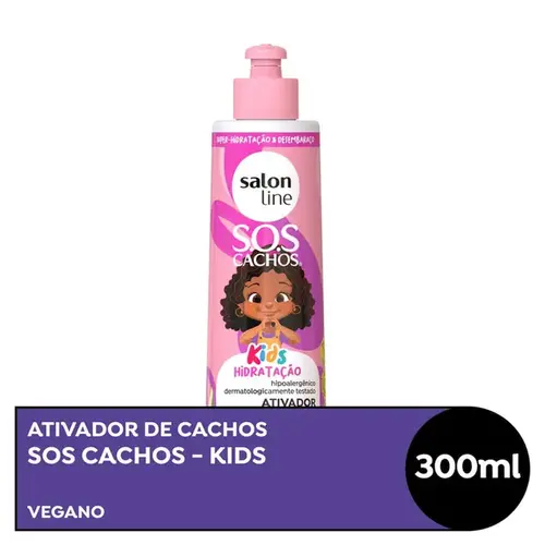 Ativador de Cachos Infantil Salon Line S.O.S Cachos Teen 300ml
