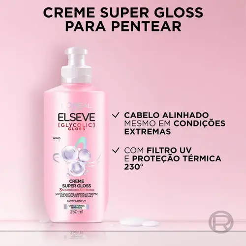 Creme de Pentear Elseve Glycolic Super Gloss 250ml