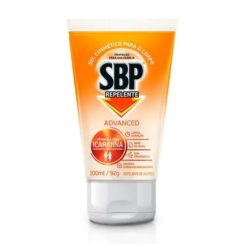 Repelente em Gel SBP Advanced Icaridina Adulto 100ml
