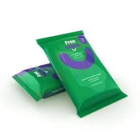 Lenço Umedecido Antisséptico Free Wipes 20 Unidades