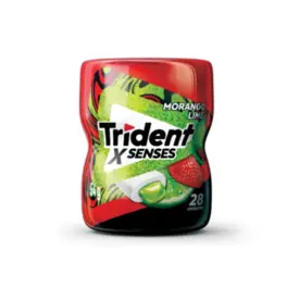 Chiclete Trident X Senses Morango Lime 54g