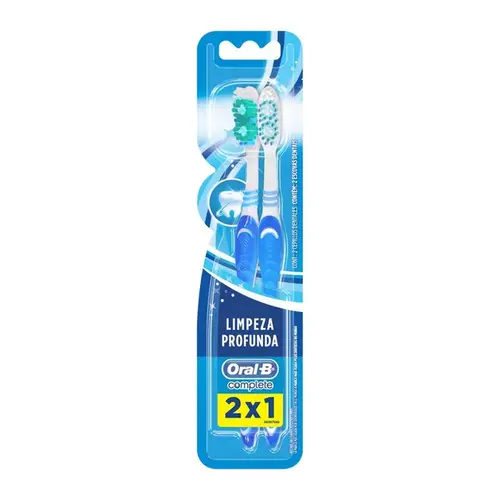 Escova de Dente Oral B Complete Limpeza Profunda 2 Unidades